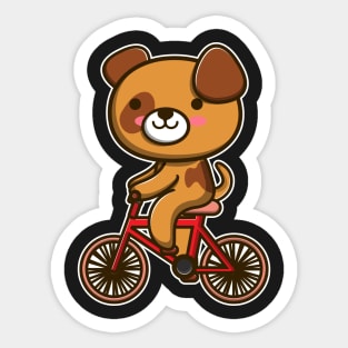 Dog Riding Bicycle Dog design gifts for women design Sticker